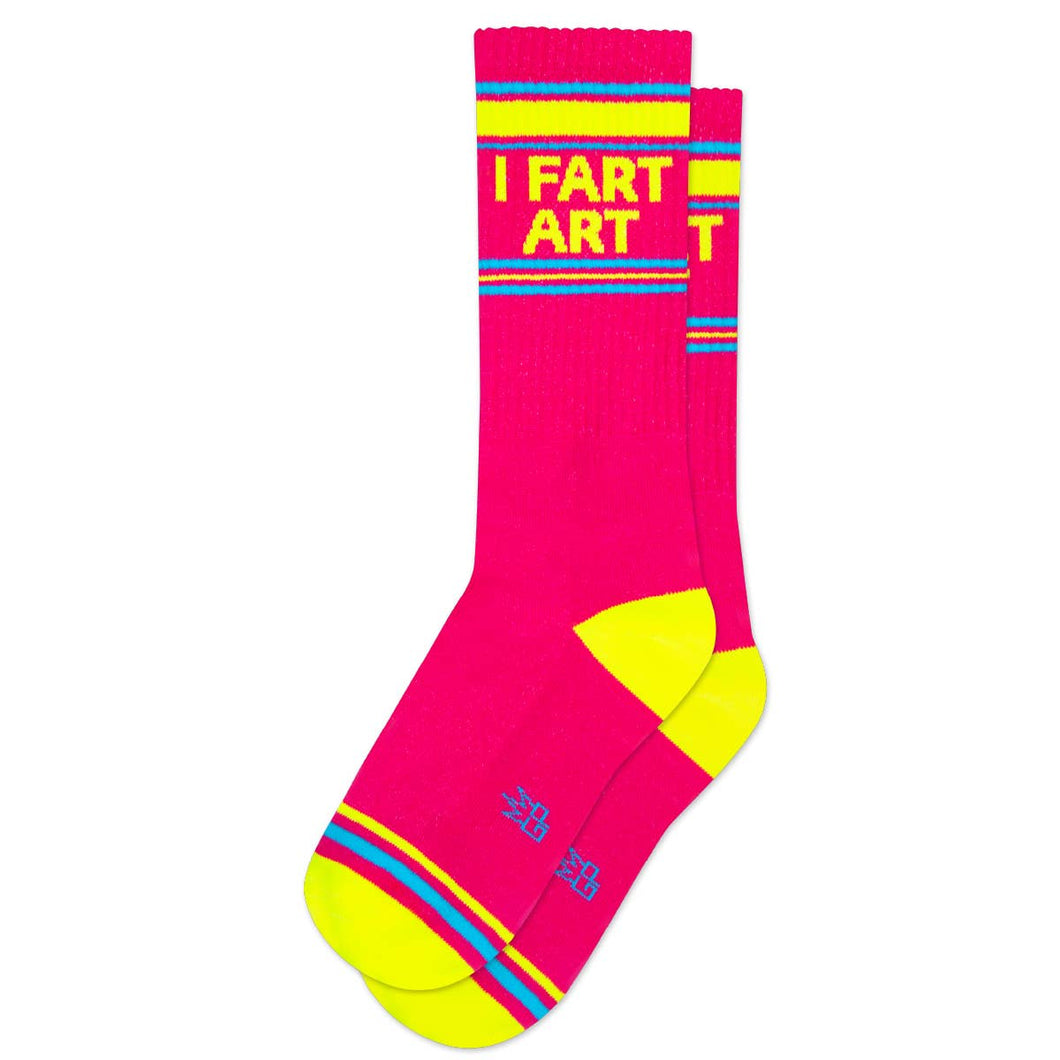 Gumball Poodle - I Fart Art Gym Crew Socks