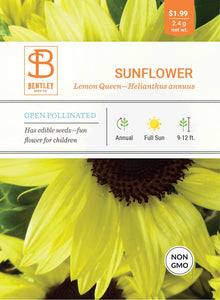Bentley Seed Co. - Sunflower-Lemon Queen