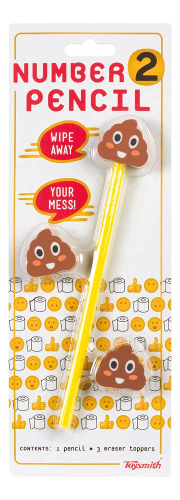 Pokoテルミースティック2本 Toysmith - Number 2 (as in poop) Pencil – Jon Henry General Store