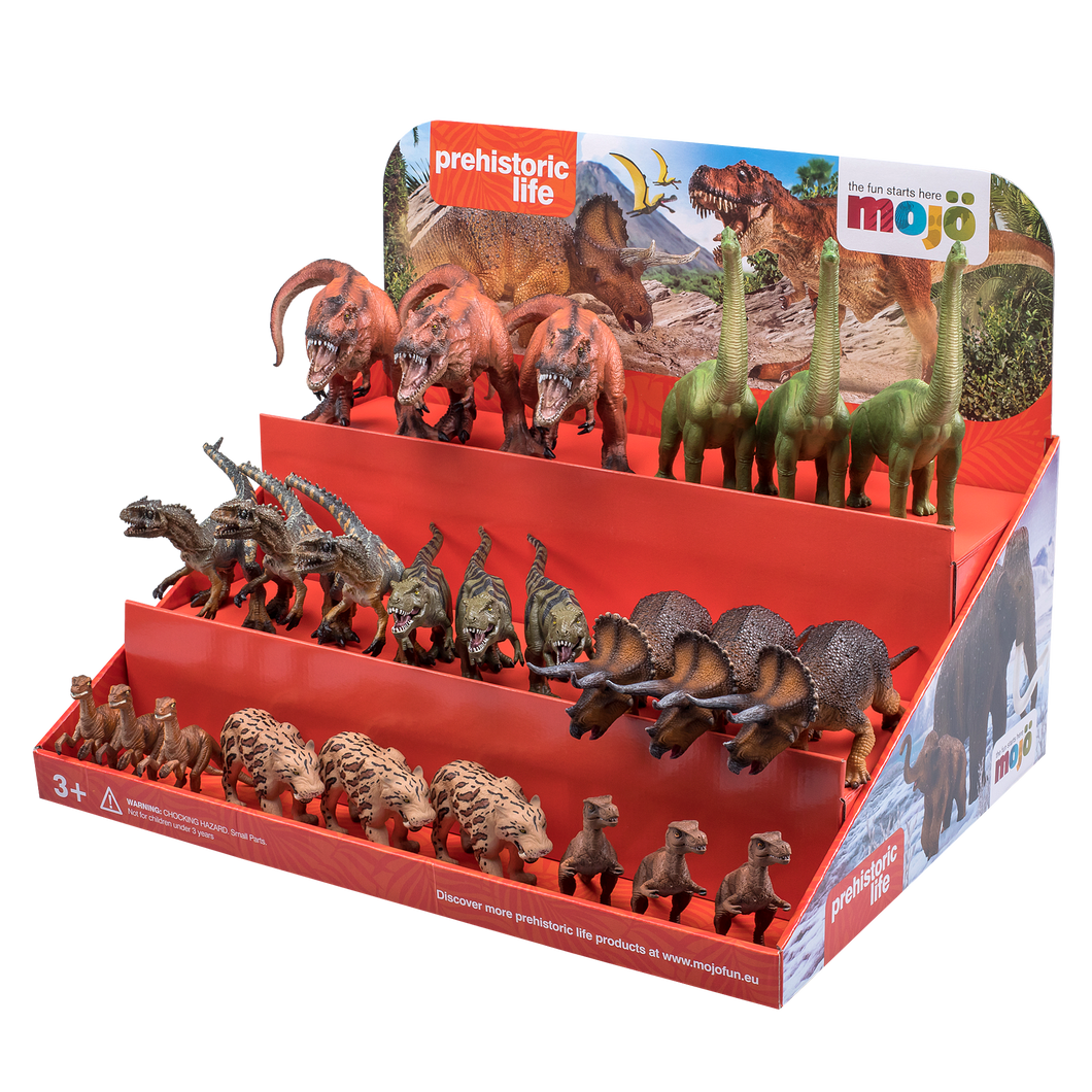Hauck Toys - Mojo Cardboard 3 Tier Display Dinosaurs