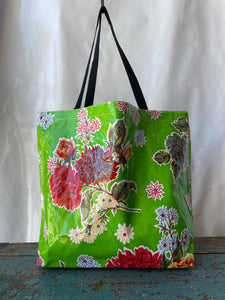 Oilcloth International - Mums Green Large Tote