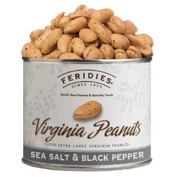 Feridies - 9 oz Sea Salt & Black Pepper Virginia Peanuts