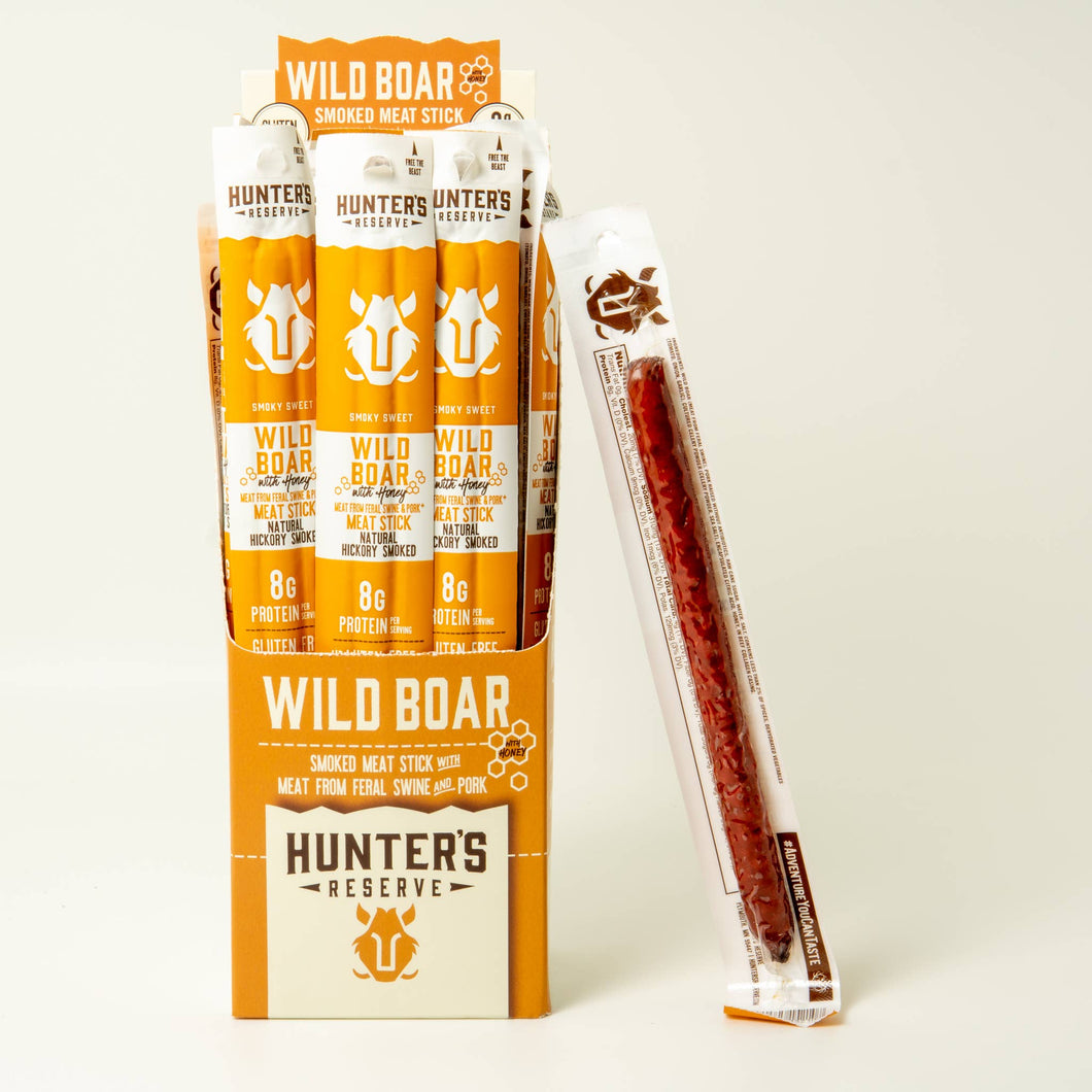 Hunter's Reserve - Wild Boar Meat Sticks - 24 Pack
