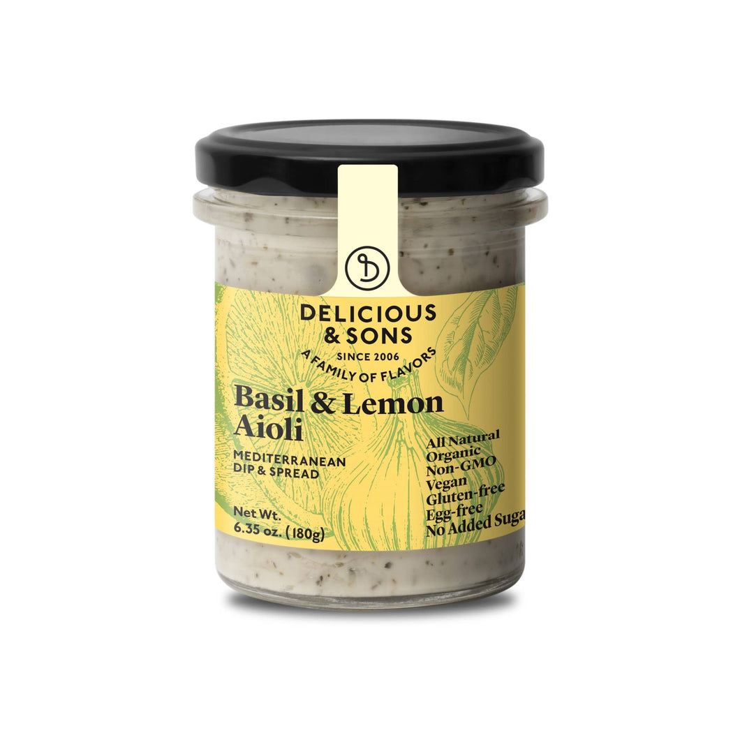 Delicious & Sons - Organic Basil & Lemon Aioli
