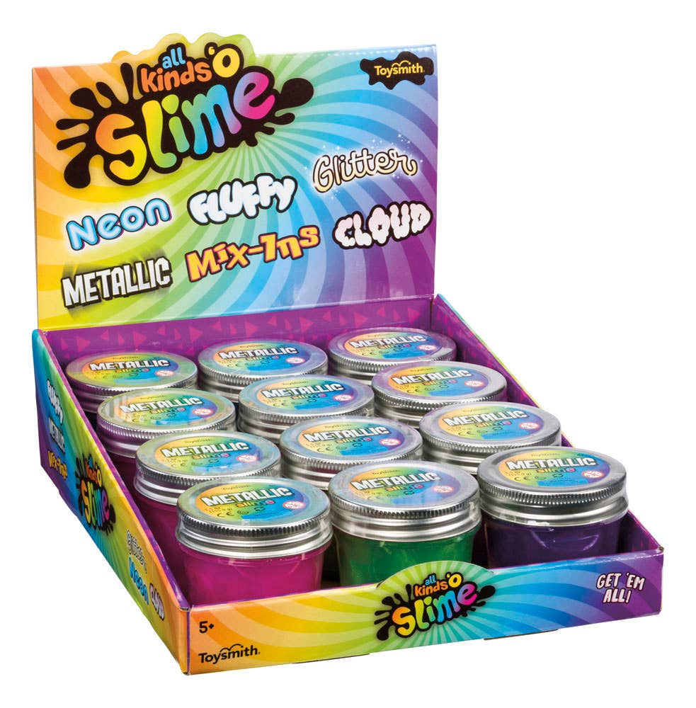 Toysmith - Metallic Slime, Shimmering Slime in Assorted Colors