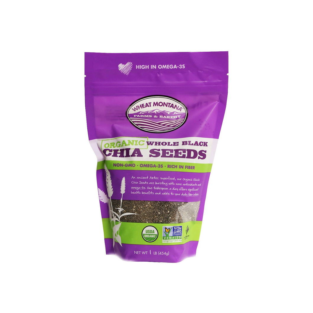 Organic Whole Black Chia Seeds