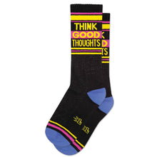 Load image into Gallery viewer, Gumball Poodle - Think Good Thoughts Gym Crew Socks
