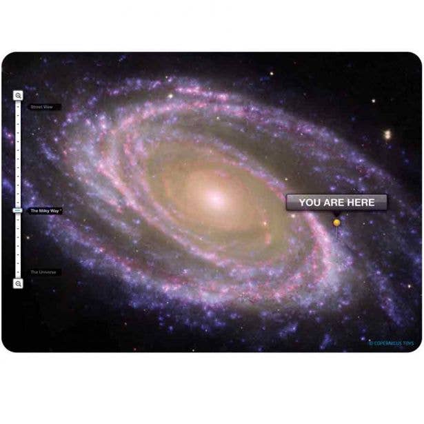 Copernicus Toys - YOU ARE HERE. GALAXY VIEW POSTCARD