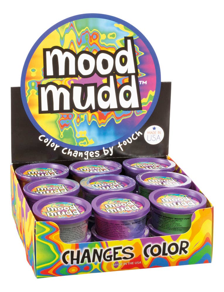 Toysmith - Mood Mudd, Soft Dough, Color Changing, 4 oz