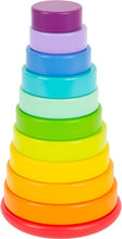 Load image into Gallery viewer, Hauck Toys - Small Foot Wooden Toys Large Stacking Rainbow Tower Designed
