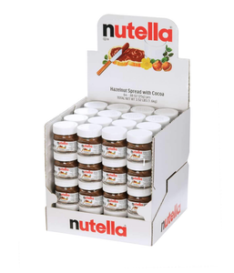 California Organic Imports - Nutella Hazelnut Spread with Cocoa Glass Jar 0.88 Ounce(25g)