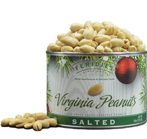 Feridies - NEW! 18 oz Salted Virginia Peanuts - Holiday Ornaments
