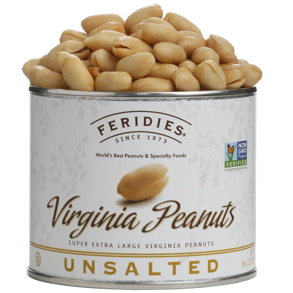 Feridies - 9 oz Unsalted Virginia Peanuts