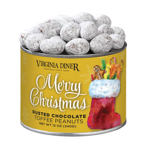 Virginia Diner, Inc. - 12oz. Merry Christmas Dusted Choc. Toffee peanuts