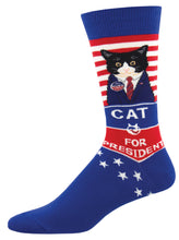 Load image into Gallery viewer, Cat For President Socks
