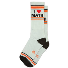 Load image into Gallery viewer, Gumball Poodle - I ❤️ Math Gym Crew Socks
