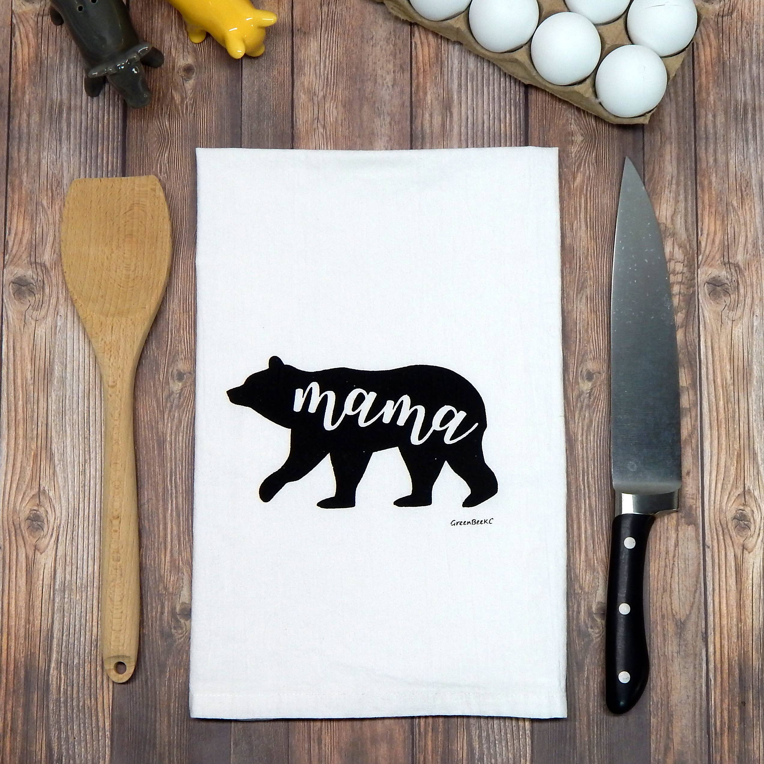 Green Bee Tea Towels - Mama Bear Flour Sack Tea Towel – Jon Henry General  Store