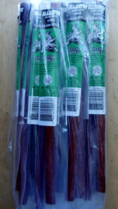 K & G Bulls Head Jerky LLC - Alligator Cajun Style Meat Sticks 1 oz 24 Sticks Per Bag.