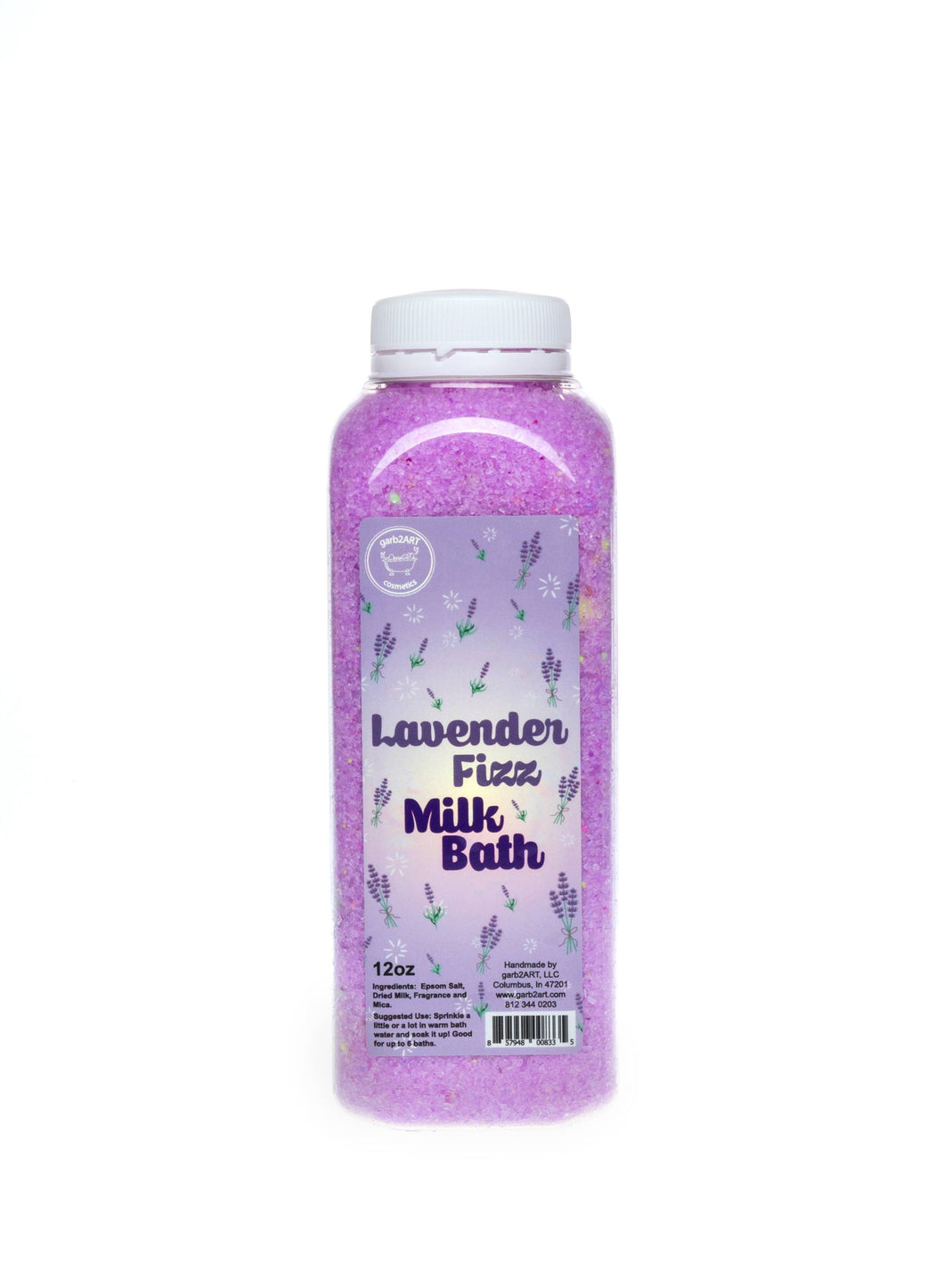 garb2ART Cosmetics - Lavender Fizz Milk Bath