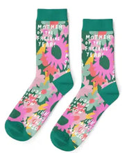 Load image into Gallery viewer, Mother of the Freakin Year Floral Socks - Mother&#39;s Day Gift
