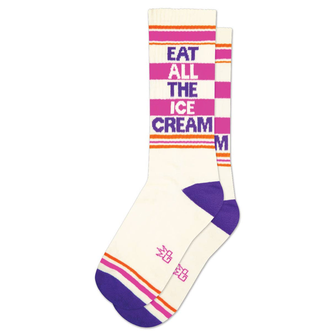 Gumball Poodle - Eat All The Ice Cream Gym Crew Socks