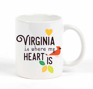 Potluck Press - Virginia Is Where My Heart Is Mug