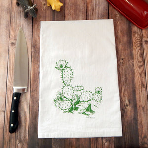 Green Bee Tea Towels - Cactus Flour Sack Tea Towel
