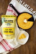Old School Brand™ - Plain White Corn Meal, 30oz.
