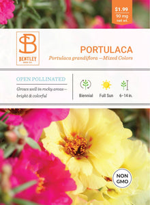 Bentley Seed Co. - Portulaca-Mixed Colors-Portulaca Grandiflora