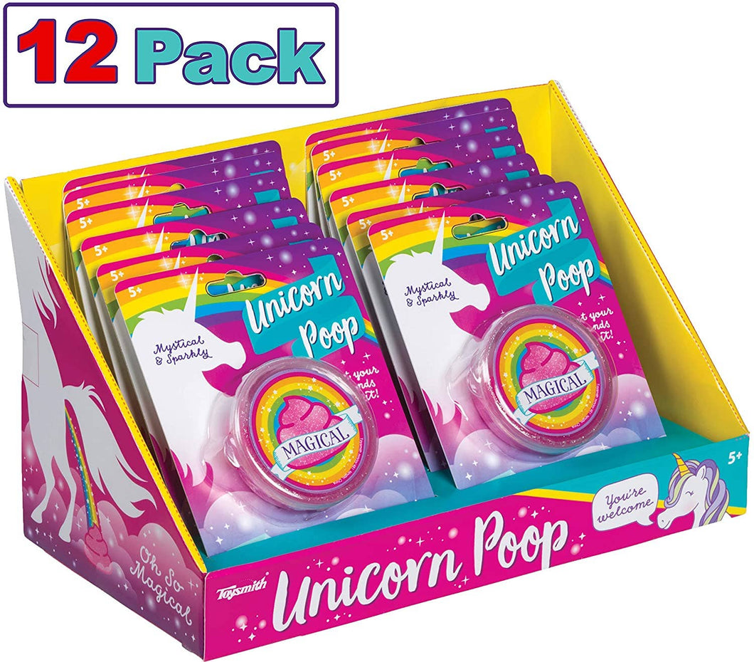 Toysmith - Unicorn Poop, Glittery Pink Putty Poop, Best Seller/Reusable